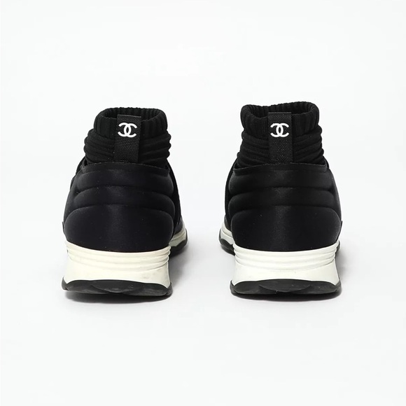 Chanel 'CC' Sock Sneakers - Picture 2 of 6